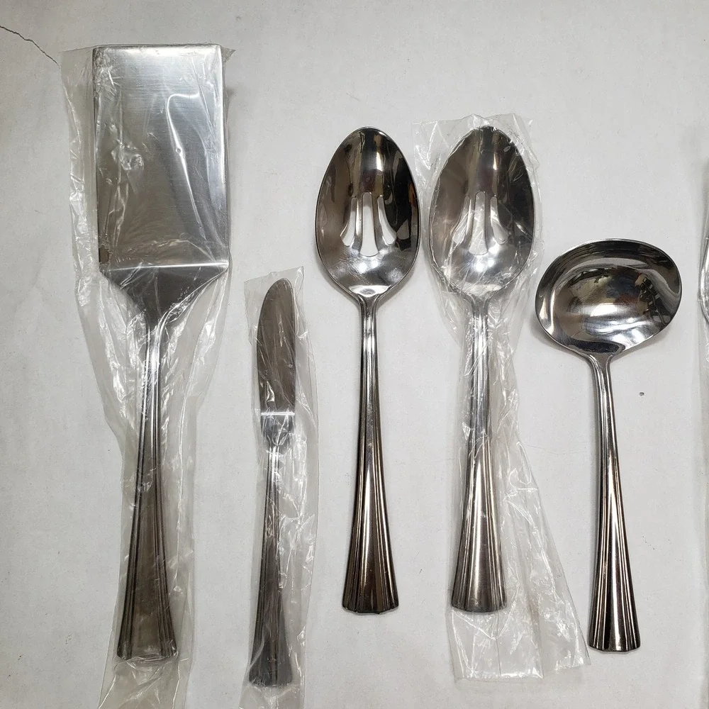 Reed And Barton Stainless Flatware Serving Utensils Salad Spatula Ladle Carving‎